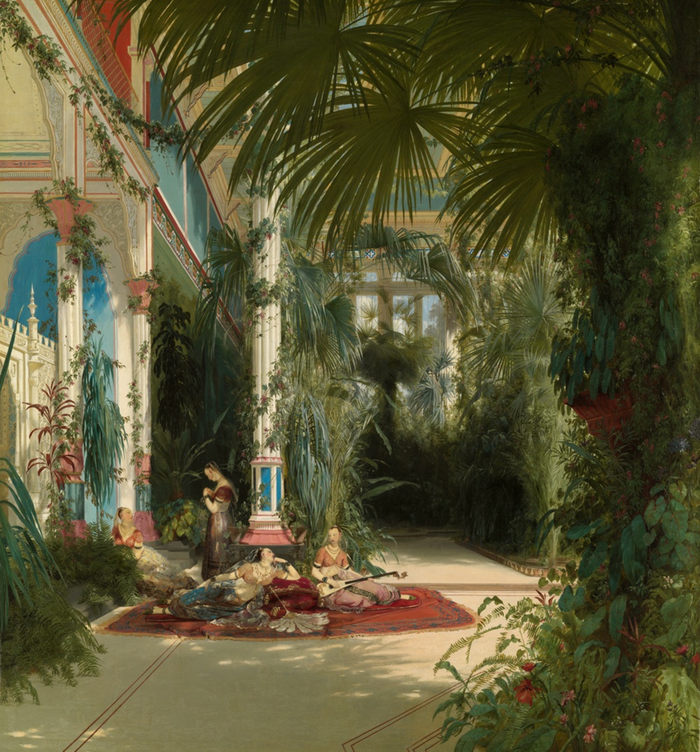Inneres des Palmenhauses auf der Pfaueninsel bei Potsdam