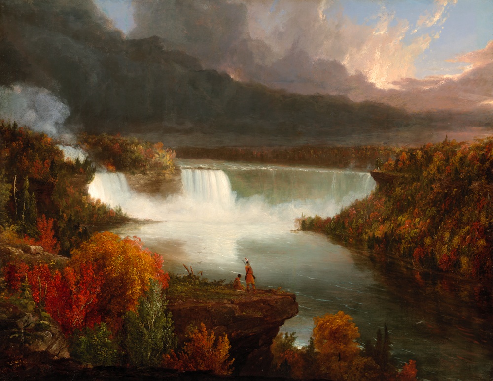 Ferne Sicht auf die Niagarafälle