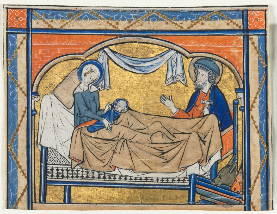 Geburt Christi, Miniatur aus einem Psalter