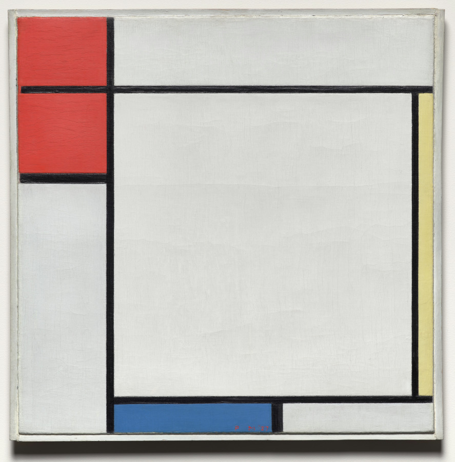 Komposition mit Rot, Gelb und Blau