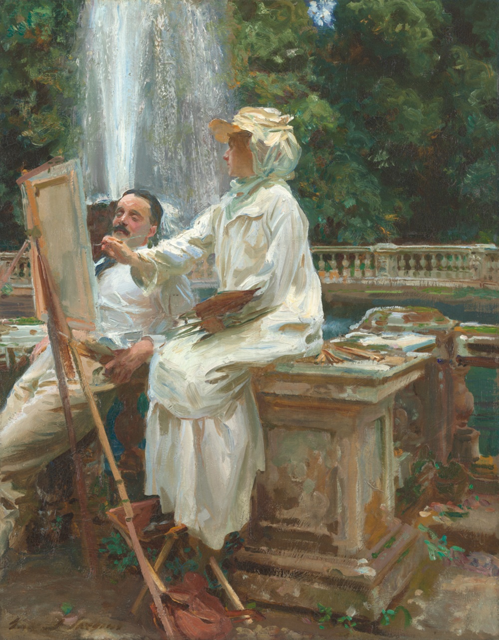 Brunnen der Villa Torlonia in Frascati